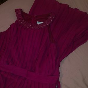 Girls pleated maxi dress